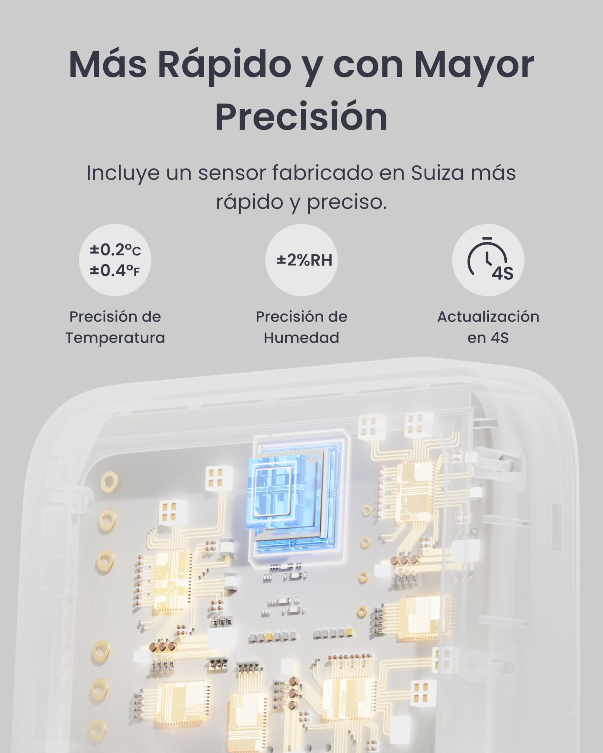 SwitchBot Termómetro Higrómetro Interior Lote de 2 con Hub Mini Matter, Higrómetro Bluetooth Digital Sensor de Temperatura y Humedad con Aplicación y Almacenamiento de Datos, Sensor de Punto d