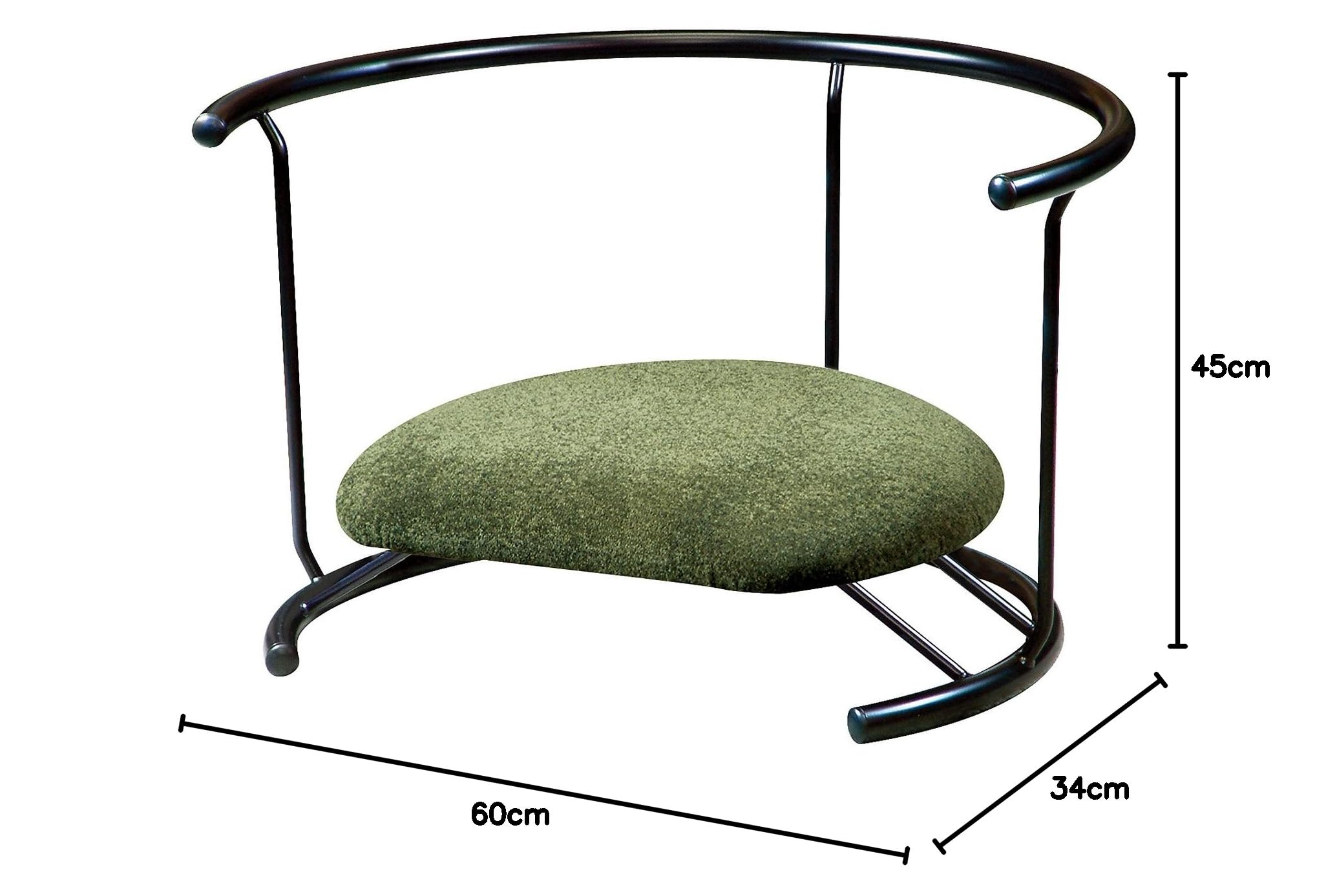 Amazon.co.jp: ルネセイコウ スツール スイングスツール(背もたれ付