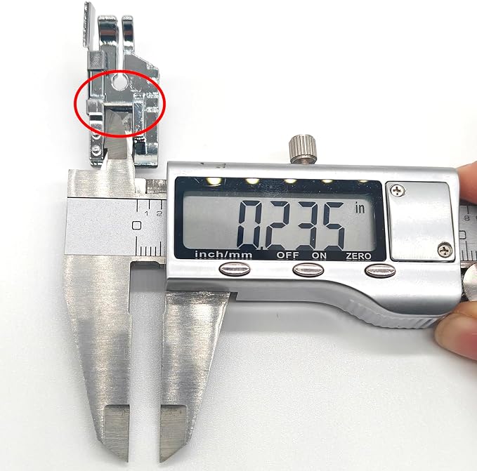 Prensatelas para costura 1/4 pulgada LNKA para máquinas de coser miniatura 7