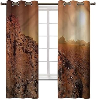 zaciemniająca zasłona okienna, energia inteligentna obróbka okien zasłony galaktyka, kosmiczna Clash krajobraz, 2 panele 96 x 132 cm zaciemniające panele zasłonowe do sypialni