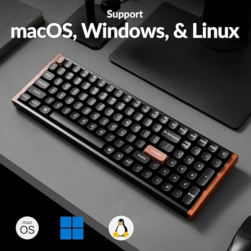 Miniatura 3 de Keychron K4 HE - Teclado mecánico inalámbrico 96% compacto efecto Hall con teclado numérico, interruptor magnético, disparador rápido, RGB