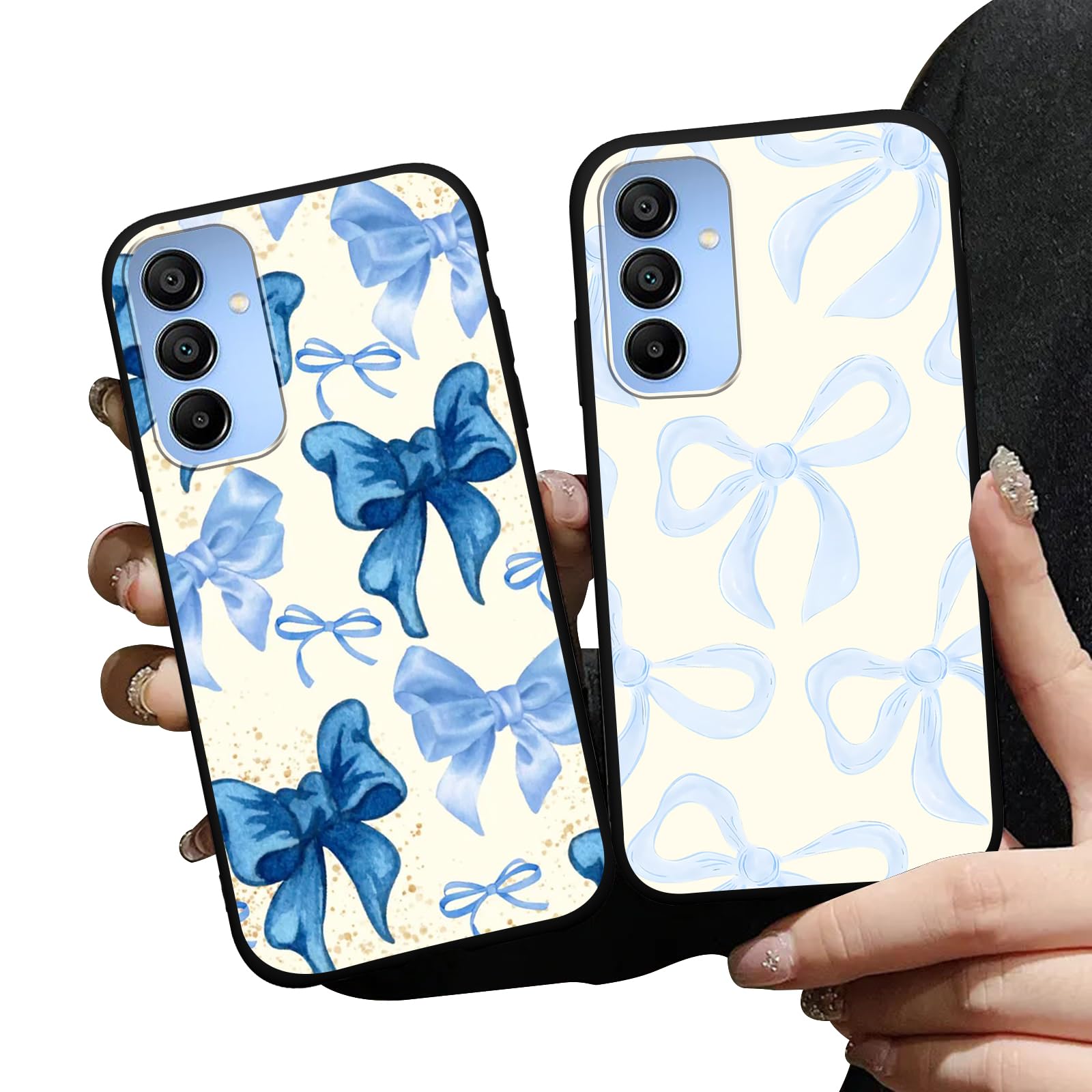 Photo 1 of Zrutru 2 Pack Stylish Preppy Bow Phone Cases for Samsung Galaxy A15 5G Case Pretty Fashion Girly Passion Bow Pattern Print Cover Shockproof Protection Phone Funda for Samsung A15 5G 6.5 Inch