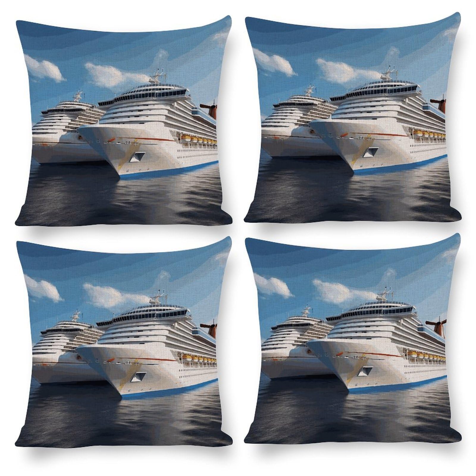 Housse de coussin carrée imprimée haut de gamme pour décoration de canapé