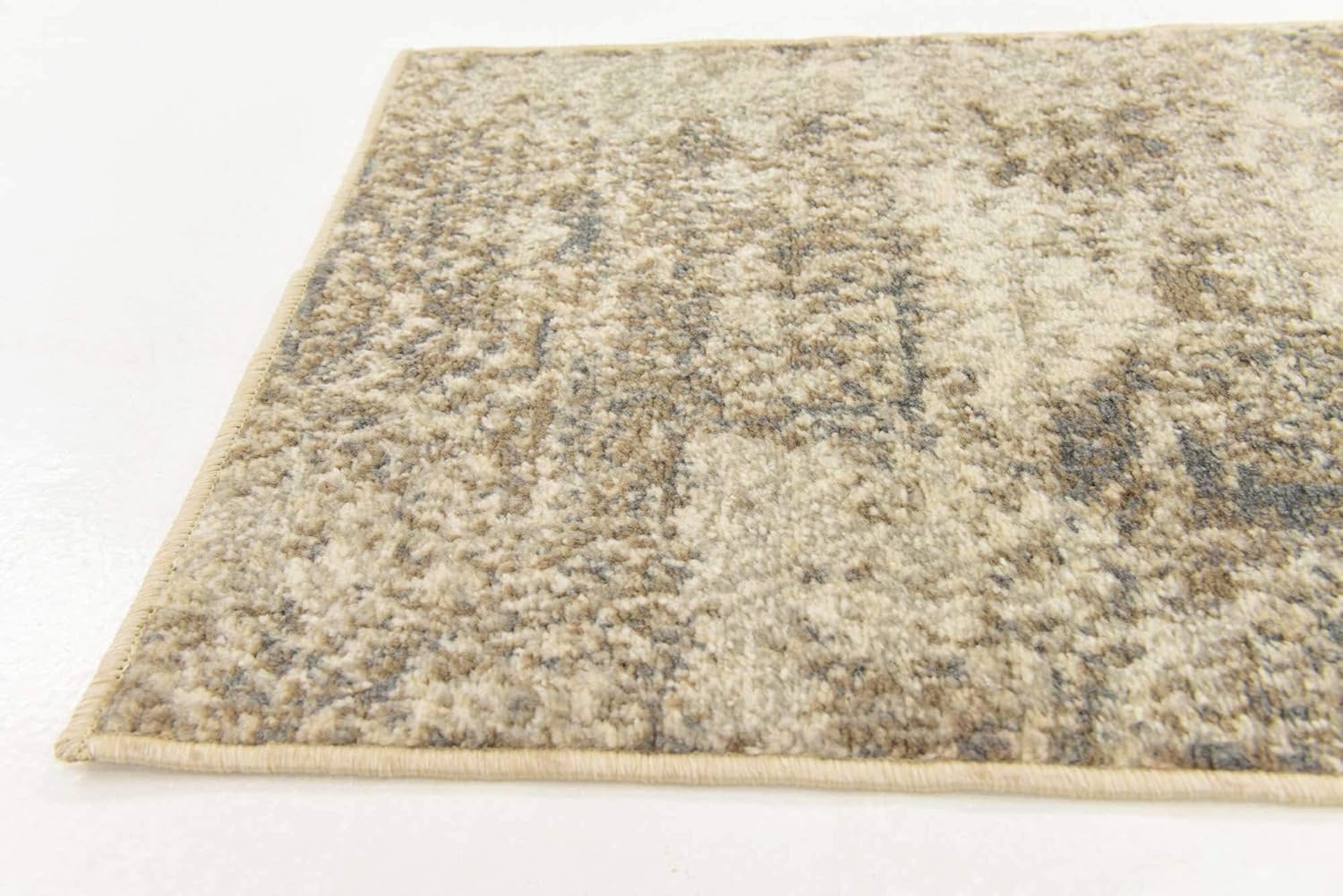 Unique Loom Tuareg Collection Distressed Abstract Traditional Vintage Area Rug (2' 0 x 6' 0 Runner, Beige/ Brown)