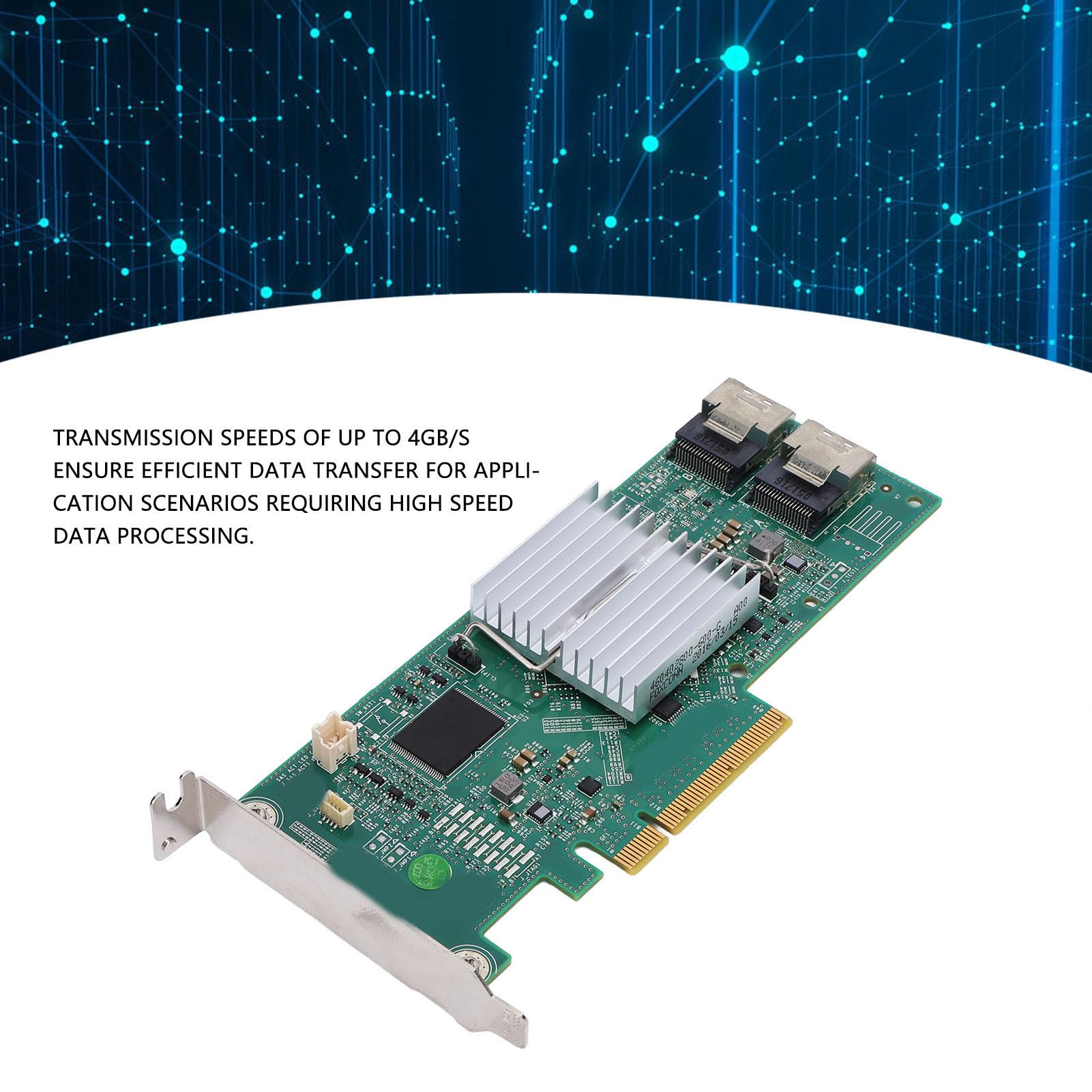 Vikye Carte Contrôleur Raid PCI Express SAS, Double SFF8087 8 SAS, Raid 0 1 5 10 PCIE X8