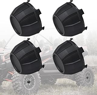 Kemimoto Tire Wheel Hub Caps Compatible with Kawasaki Teryx KRX 1000 2020-2023 Black Dust Wheel Center Hub Cap Covers 4PCS Tire Rim Caps Replace OEM #11065-1341 Accessories