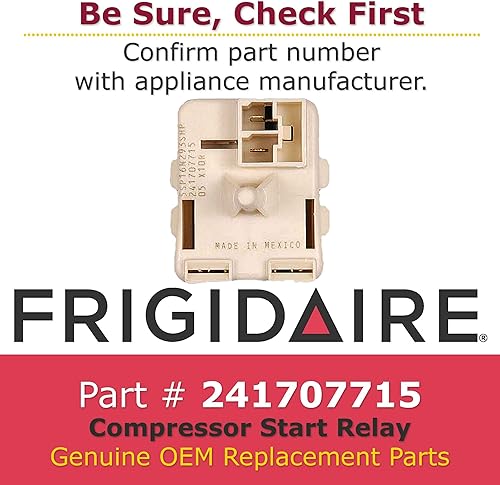 Miniatura 2 de Frigidaire 241707715 - Relé de arranque de compresor original OEM para refrigeradores
