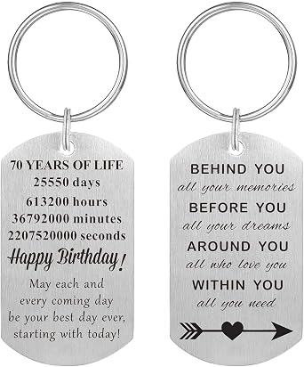 Birthday Gift Ideas for Women Men, Boys Girls Happy Birthday Decorations for Him Her, Best Friend Bday Keychain Unisex