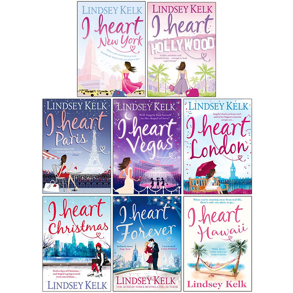 I Heart Series Lindsey Kelk 8 Books Collection Set(New York, Hollywood, Paris, Vegas, London, Christmas, Forever, Hawaii)