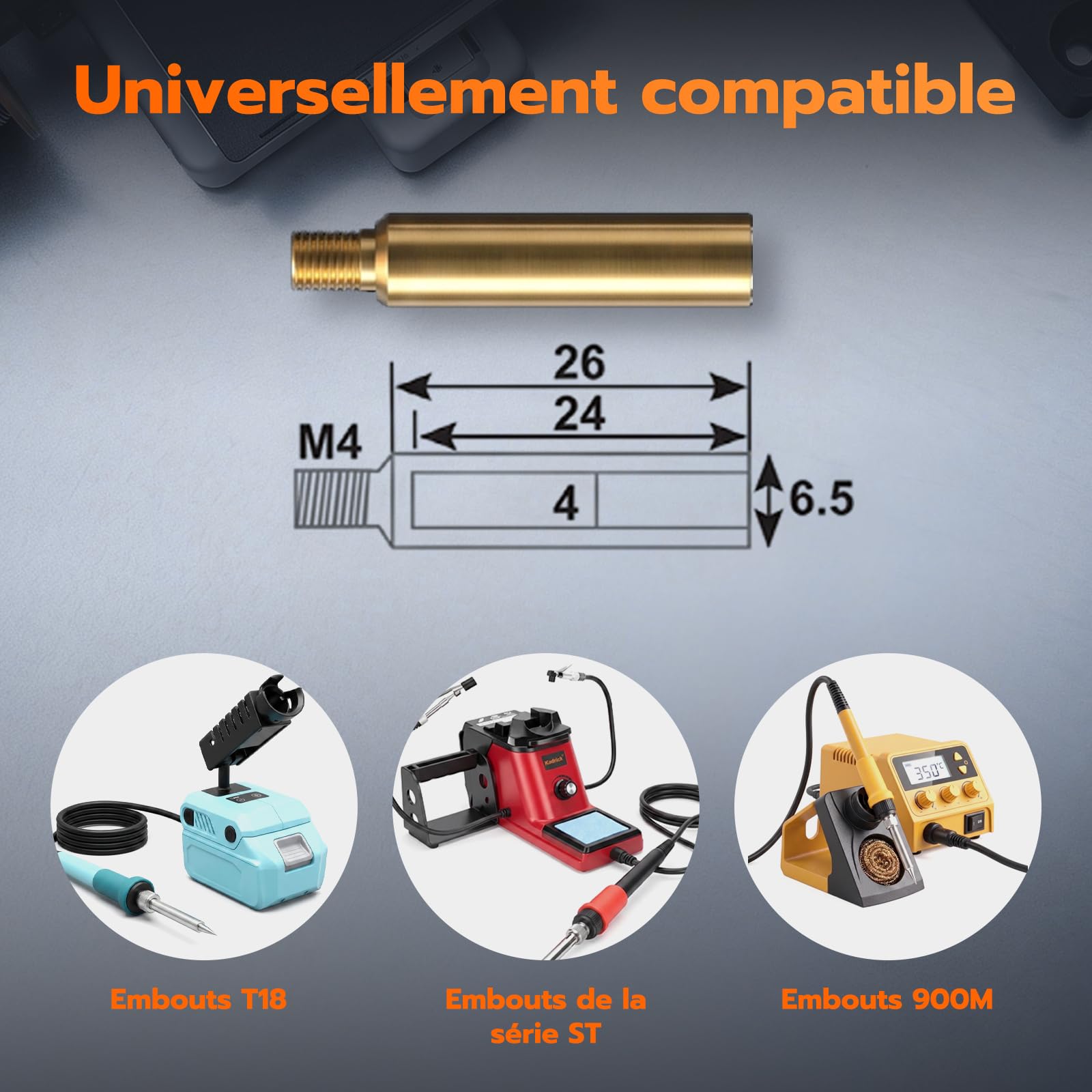 Kit d'outils d'insertion thermique, écrous en laiton, impression 3D, 60 W, fer à souder numérique, 380 pièces, inserts filetés M2-M8