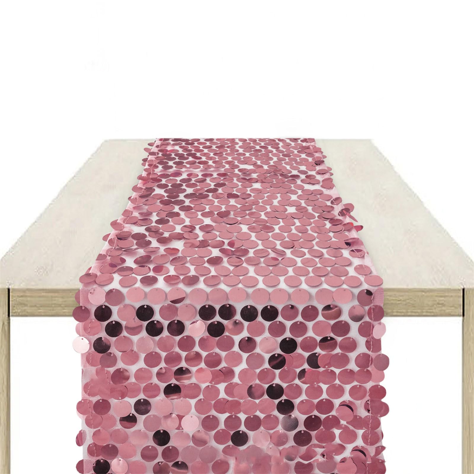 Buxuaaaa Men's B Uxuaaaa Luxurious Sequins Table Runner Rectangle Tablecloth Perfect For Underwater Themed Parties Glitters Table Decorations Glitters Tablecloth