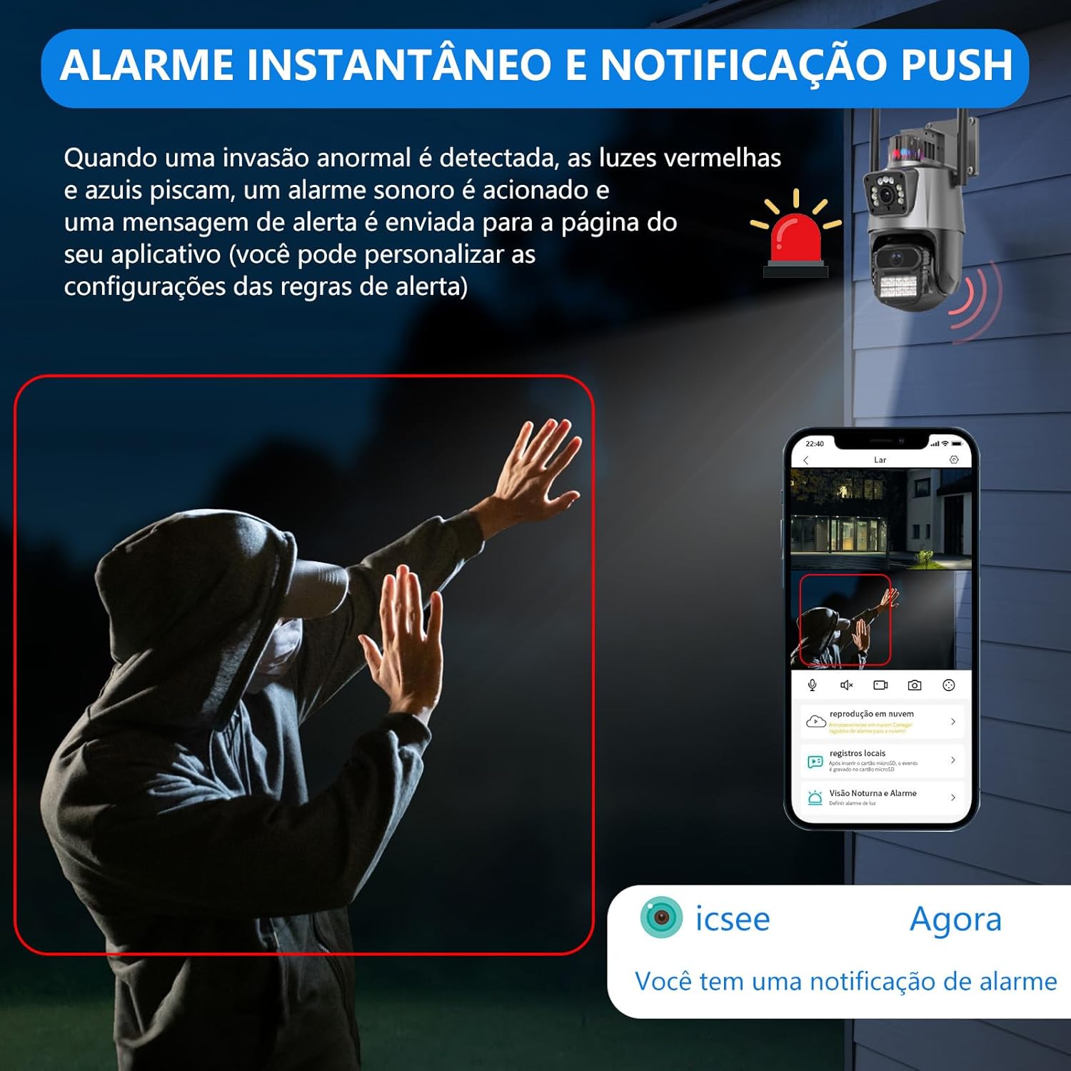 Câmera de Segurança WiFi Externa 360° PTZ: Review após 7 dias de uso