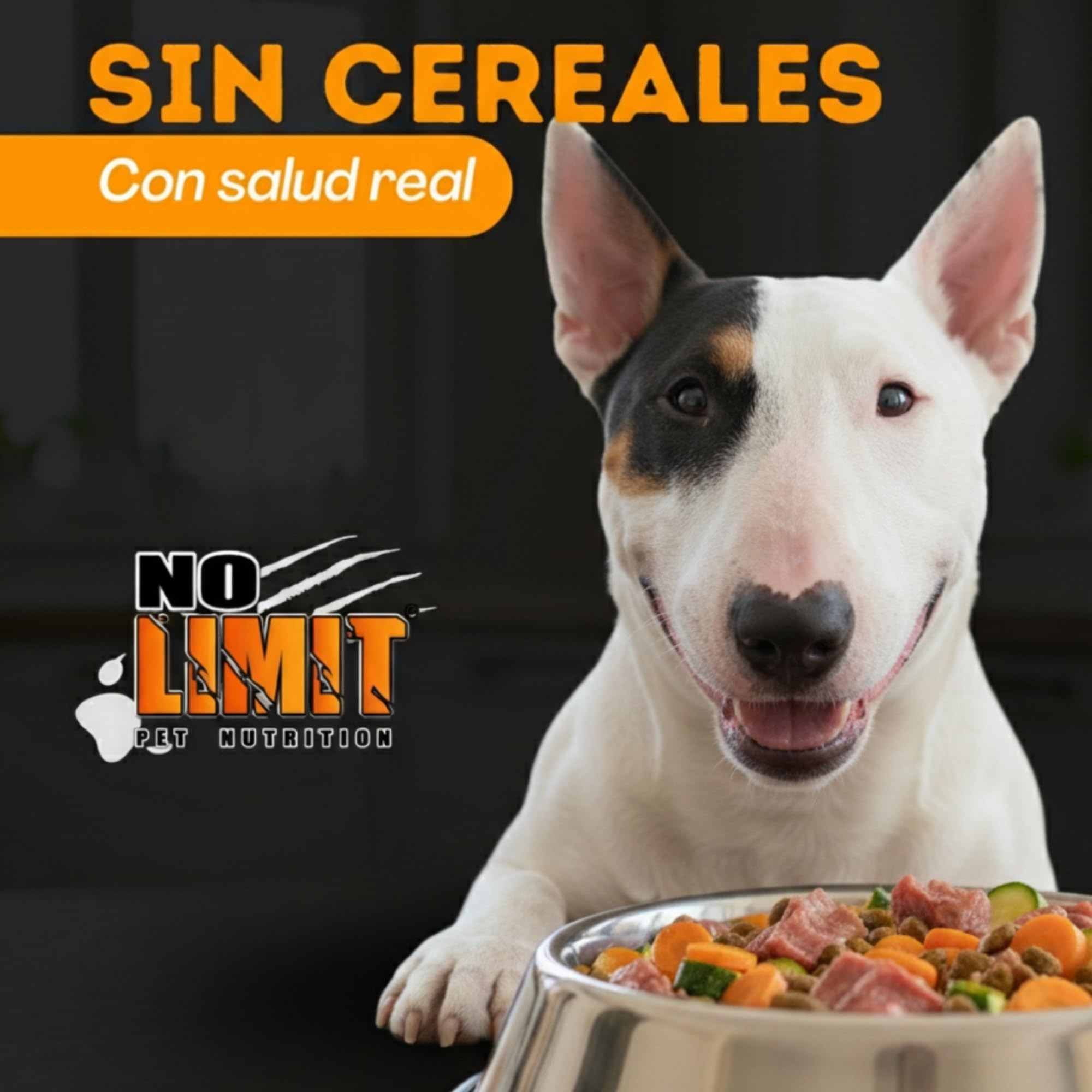 NO Limit Pienso para Perros 15kg sin Cereales Cordero y Pollo Grain Free – Comida Natural para Perros con digestiones sensibles – Dog Food Premium con Omega 3 y Soporte Articular