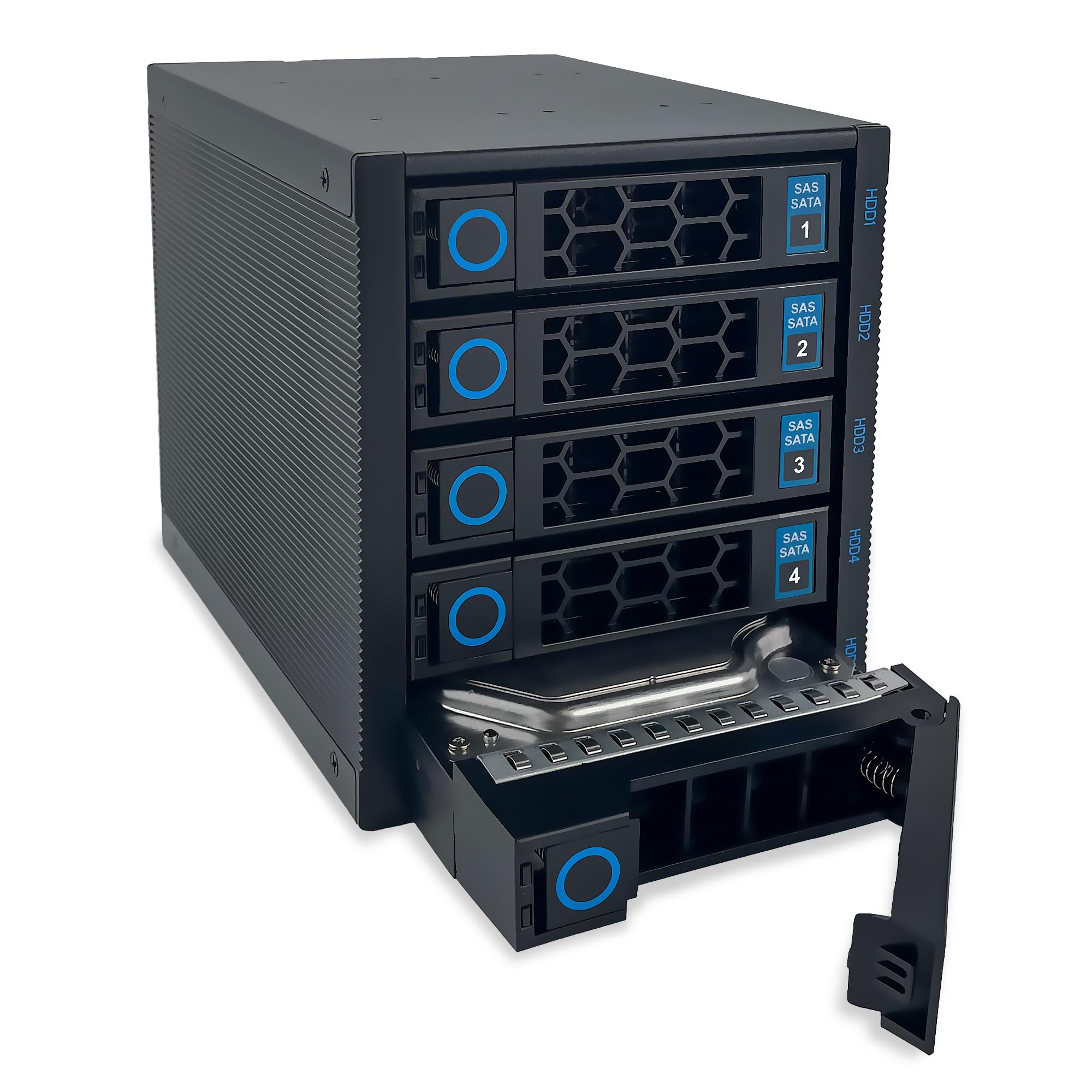 FANTEC WR-C3151-6G SAS/SATA 6G Backplane Gehäuse für 5× 3,5"/2,5" HDD/SSD auf Einschubträger in einem 3X 5,25" Modul