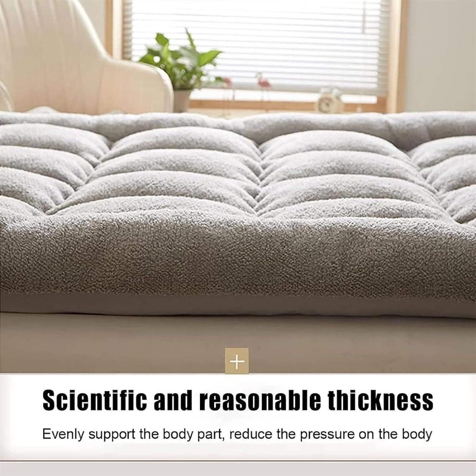 Generico Materasso Tappetino per Dormire Tatami Made in Japan Materasso da Pavimento Materasso futon Spesso 4 Pollici Pile di Lana Tappetino Tatami Tappetino per Dormire Pieghevole per Meditazione Yo