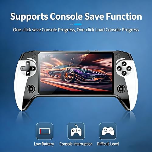 Miniatura 2 de X9 - Consola de juegos portátil retro, emulador de mano, pantalla HD IPS de 5.5 pulgadas, más de 20000 juegos integrados, pantalla IPS de pulgadas