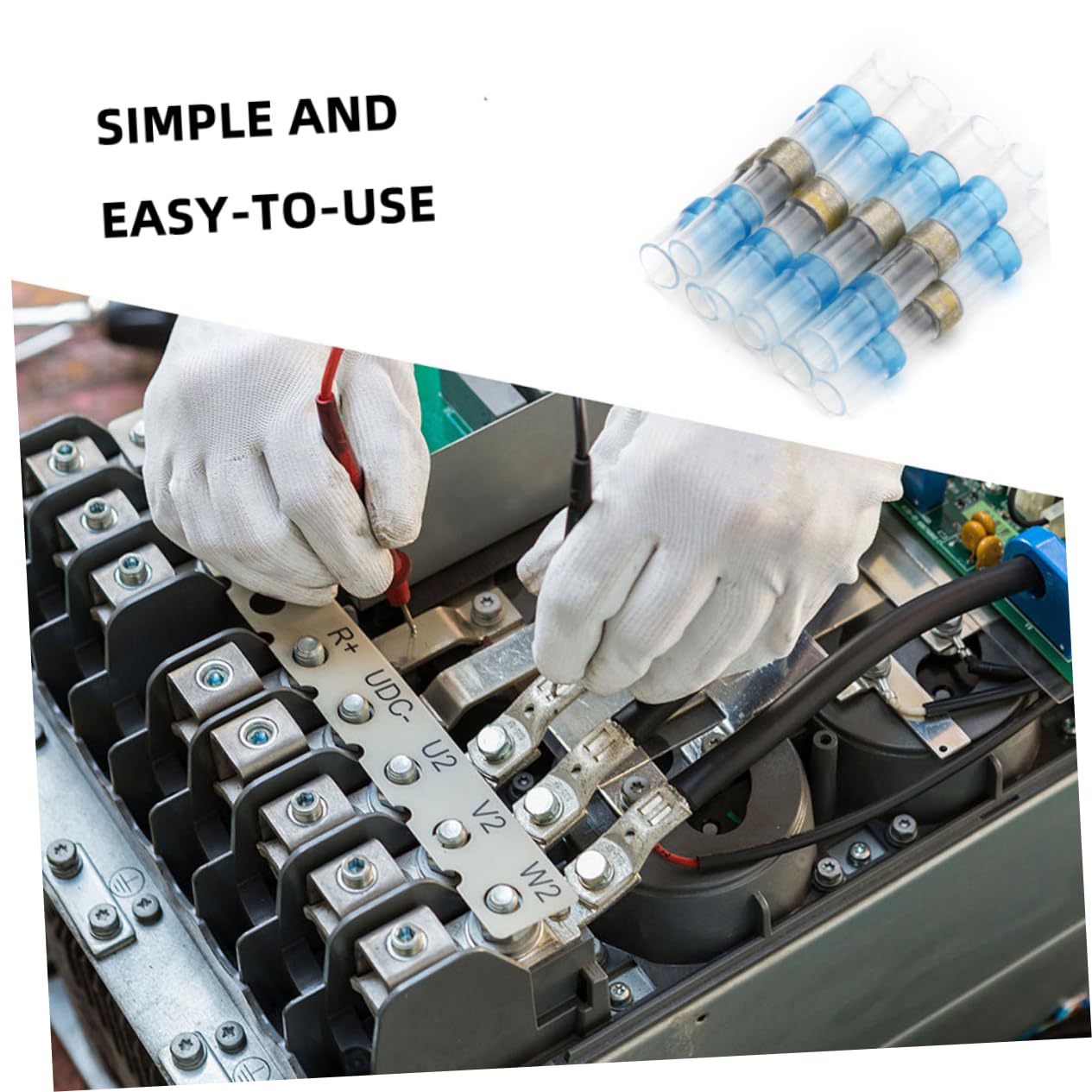 Heat Shrink Wire Connectors 200pcs Kit Welding Wire Connectors 16-14awg Automotive Marine Boat