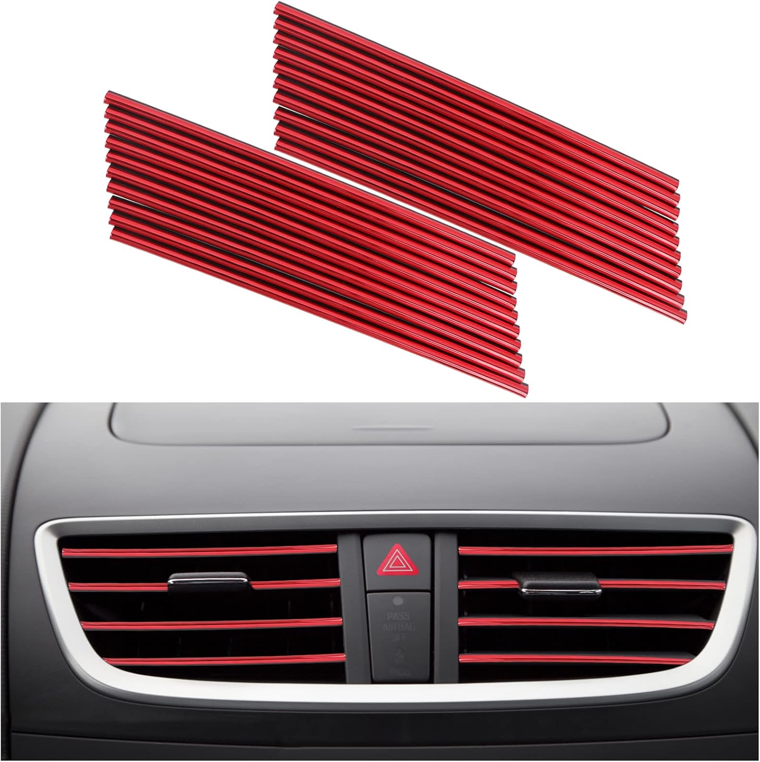 SANXINHT 20 Pack Car Air Conditioner Decoration Strip for