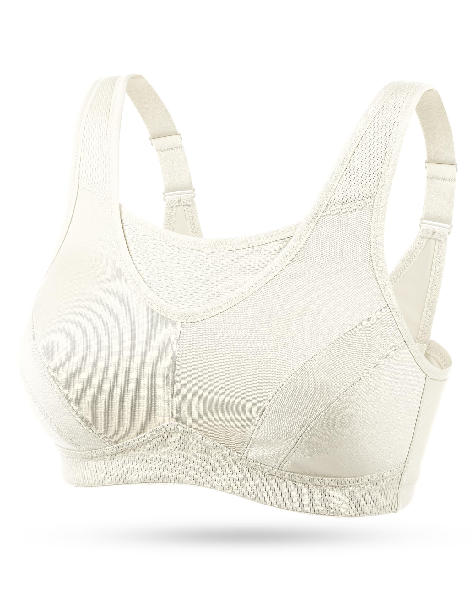 WingsLove Women’s High Impact Comfort Full Support Non Padded Sport Bra — view 20