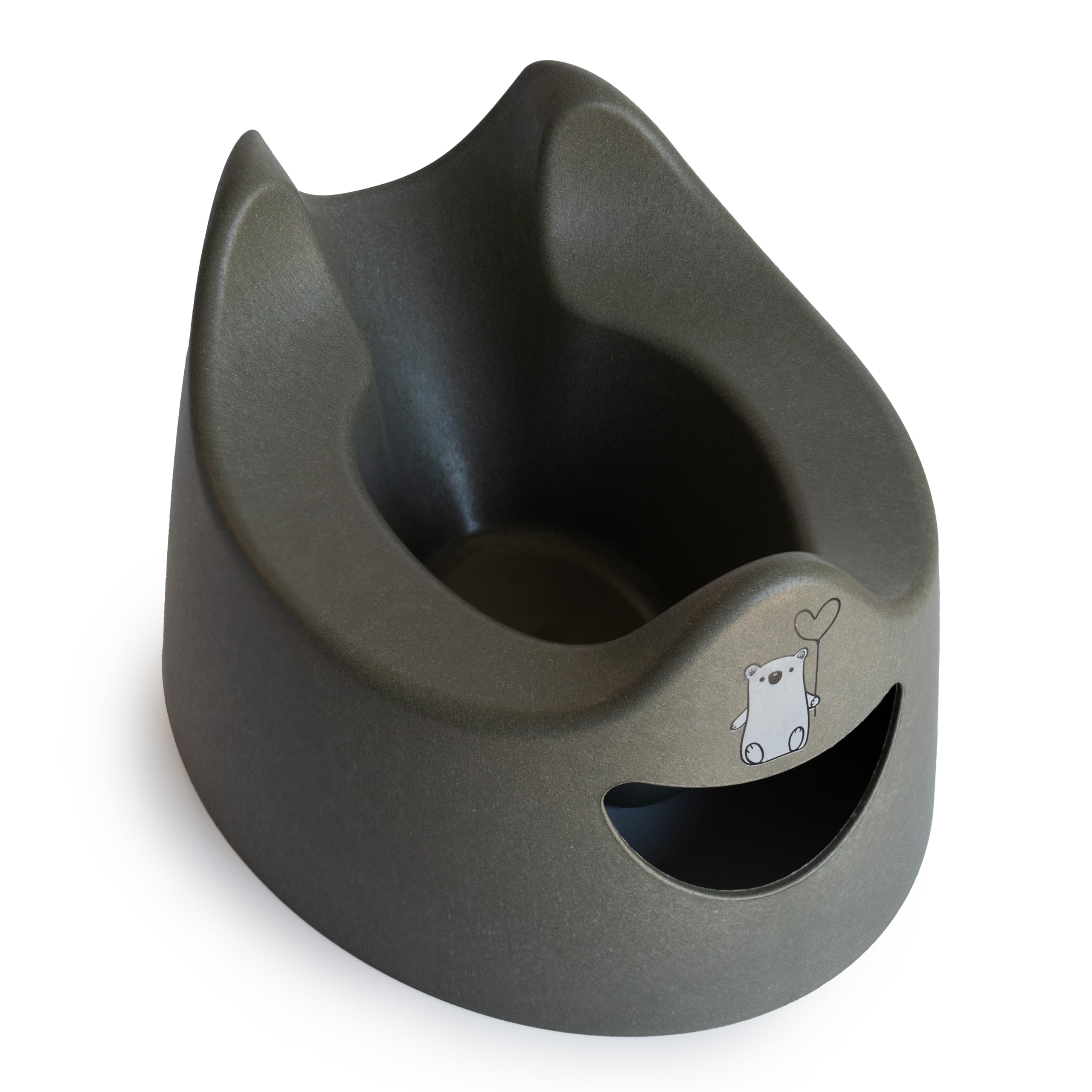 Toddler Essentials Eco - Easy Pour Potty - Dark Grey Portable Potty Training Toilet Seat for Toddlers Hygienic, Easy to Clean, and Travel-Friendly (Previously Known as Pourty)