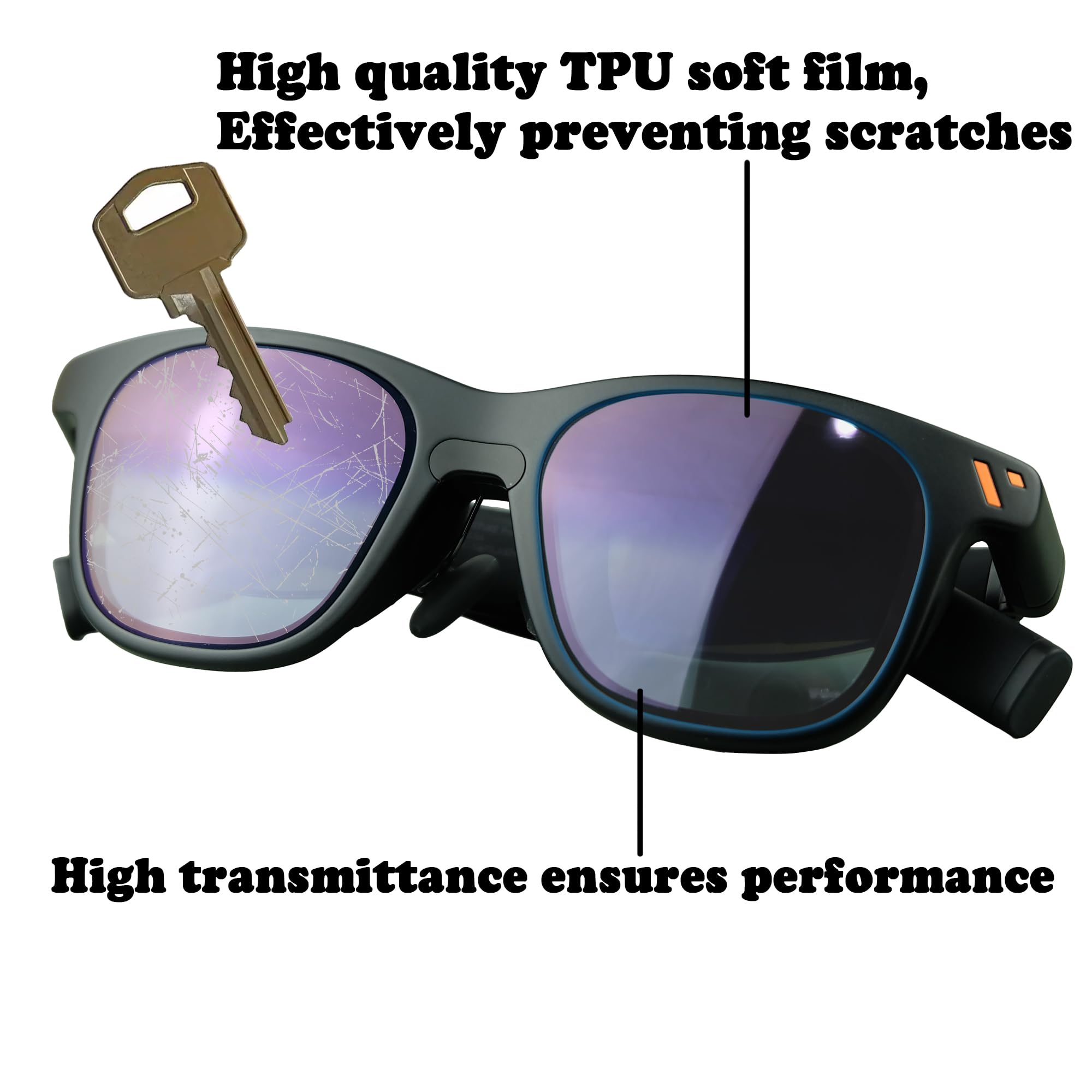Protezione per lenti per occhiali Viture XR/AR, confezione da 3 (6 pezzi) in morbida pellicola TPU adatta per occhiali Luma serie XR