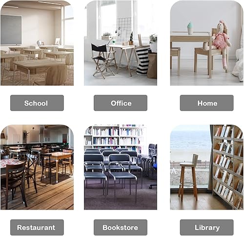 Miniatura 7 de Veemoon Protectores de suelo para patas de silla, elevadores de muebles de piso, elevadores de muebles de cama, elevador de altura de plástico,