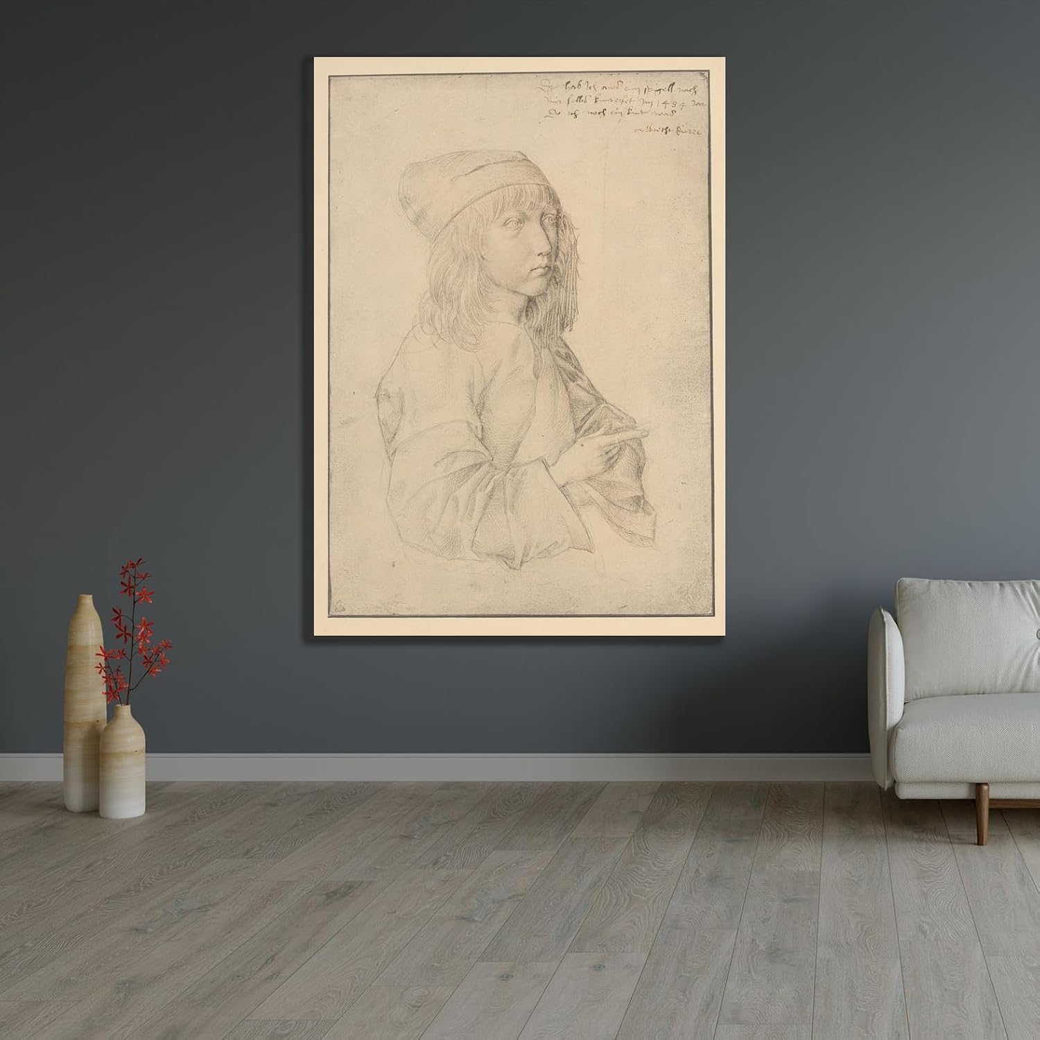 ArtDirect Self-portrait, age 13. Unframed Art Print Giclee Poster by Albrecht Dürer - Ready for Framing with Customization Sizes 7x10, 10x14, 14x20, 24x34, 34x48 and 43x60 inches