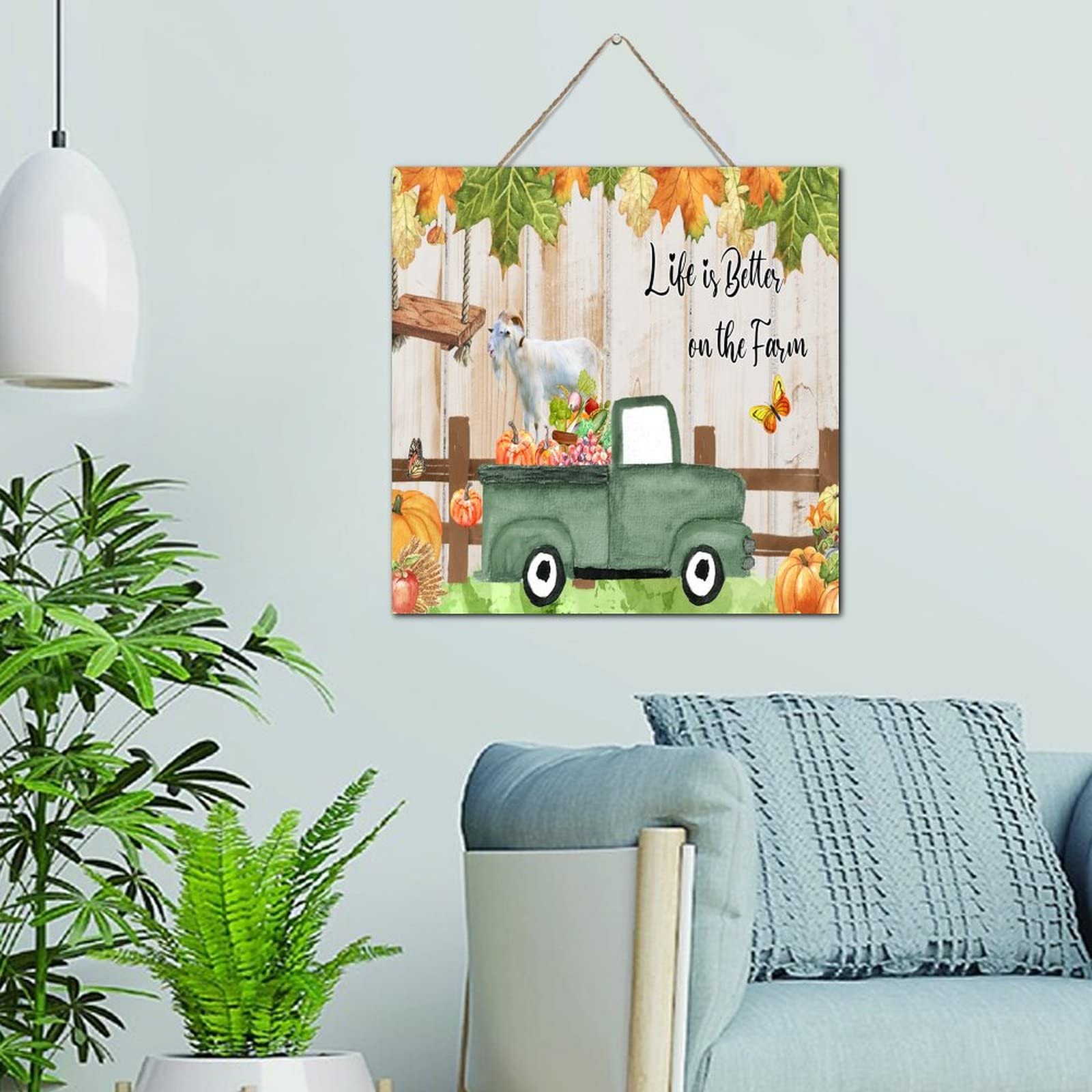Décoration murale humour bois pour entrée et chambre cosy