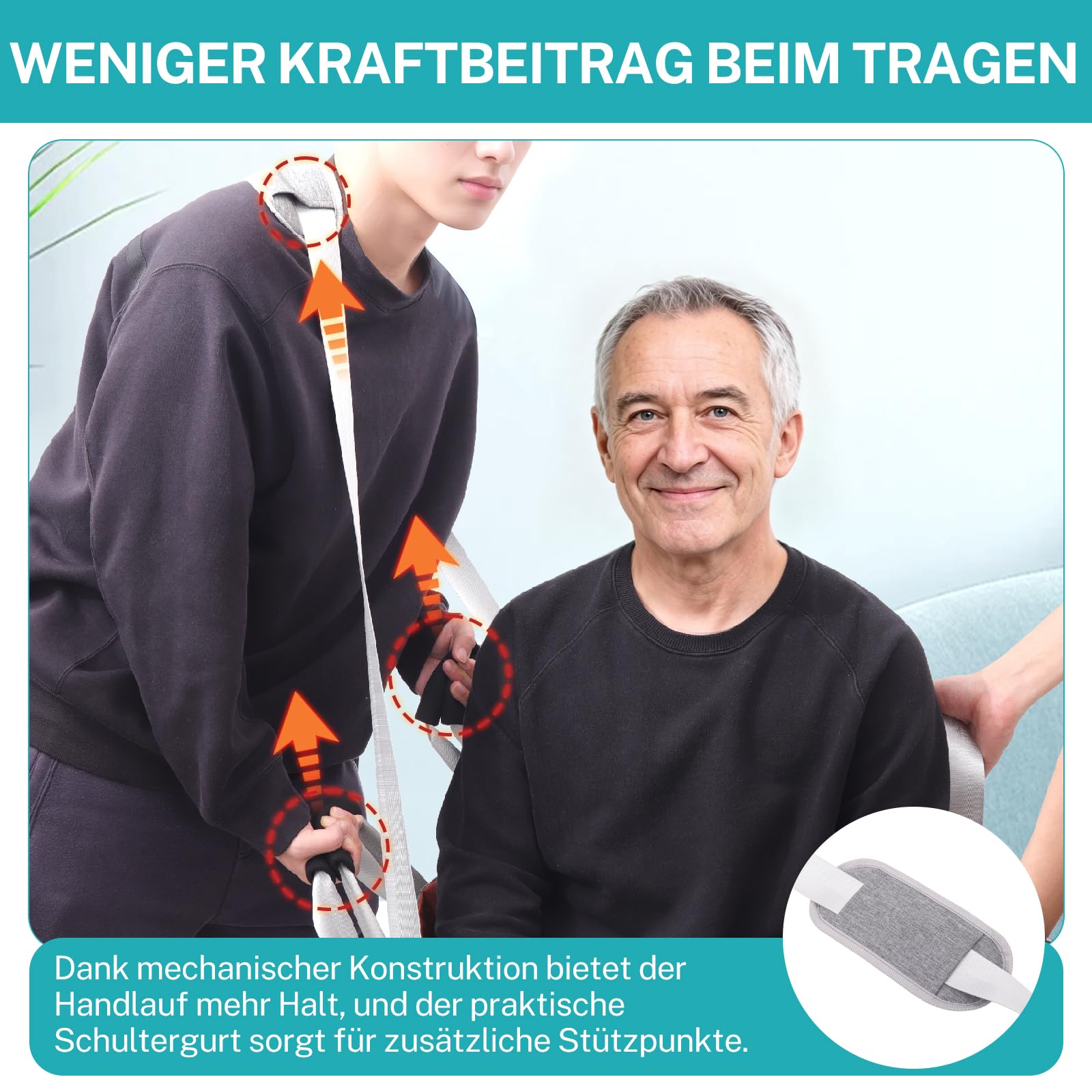 Transfergurte zum Heben von Senioren, Transferunterlage für Rollstühle zum Anheben des Körpers, Transferhilfen vom Rollstuhl ins Auto für Menschen mit Behinderung