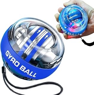 Auto-Start Wrist Power Gyro Ball Gyroscopic Forearm Exerciser Hand Exerciser-for Forearm-Finger-Grip Strength Train-Wrist Power Balls-With safety rope-for Stronger Muscle