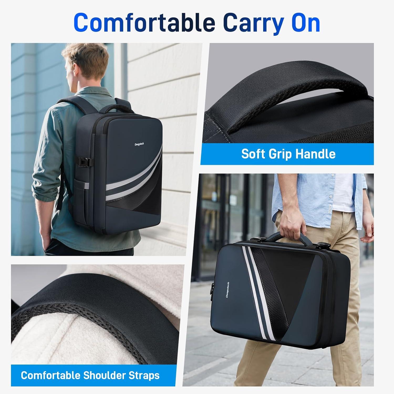 Deegotech Carrying Case Compatible with PS5/PS5 Pro, Protective Travel Bag Backpack Compatible with Playstation 5 Console, PS5 Controller, Disc, Gaming Accessories and 15.6" Portable Monitor