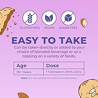 Vista 8 de MaryRuth Organics Crecimiento de cabello MAX Liposomal para mujeres con Lustriva® + Biotina 10000mcg + Aceite de semilla de calabaza Cabello más