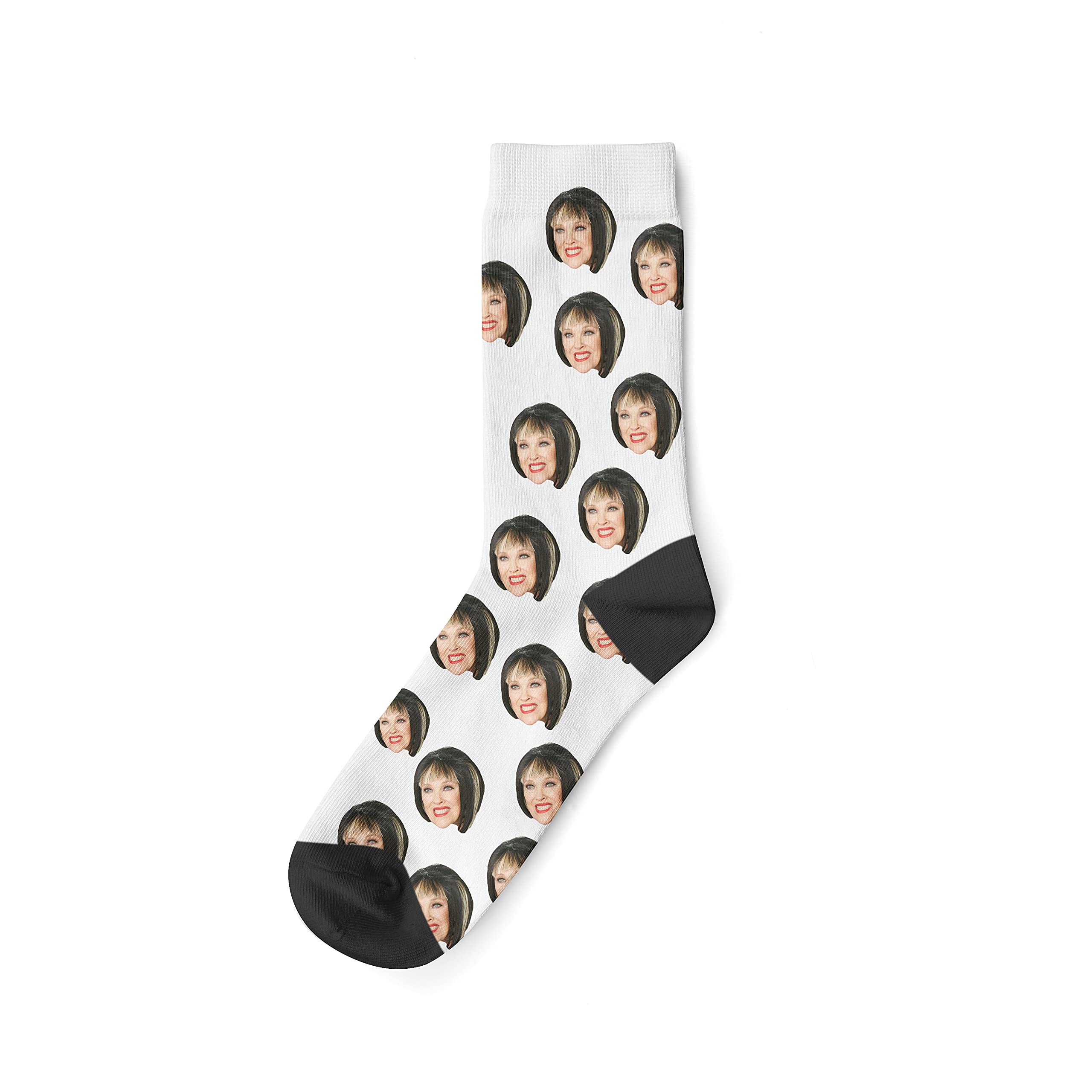 Banter Cards Unisex White Moira Rose Face Socks - Funny Socks - Socks - Socks - Funny Gifts - Rude Gifts