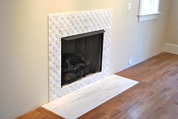 Carrara 2x4 Wavy Marble Mosaic Wall Backsplash Tile