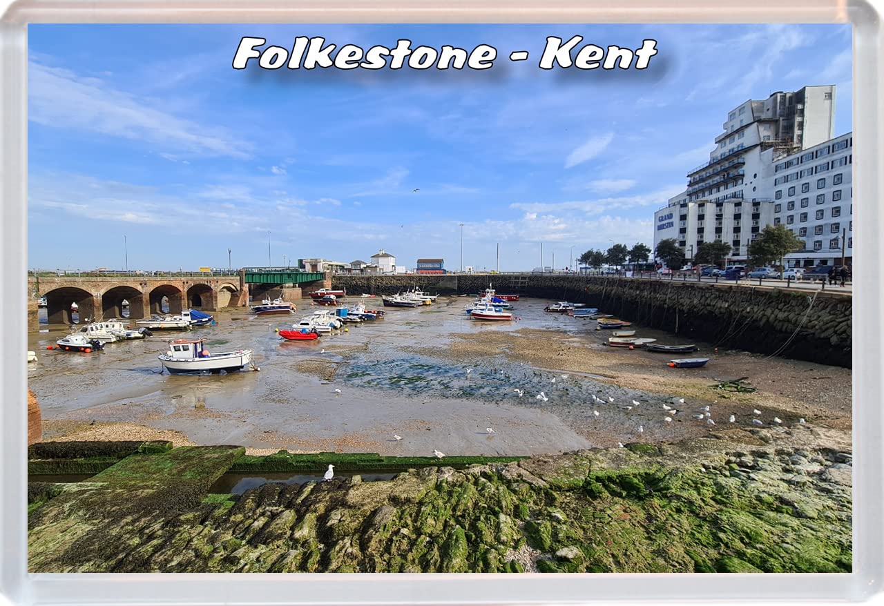 Baked Bean Store Multicolor Folkestone - Kent - 96 X 67Mm Jumbo Fridge Magnet/Magnets Bbsfhm453