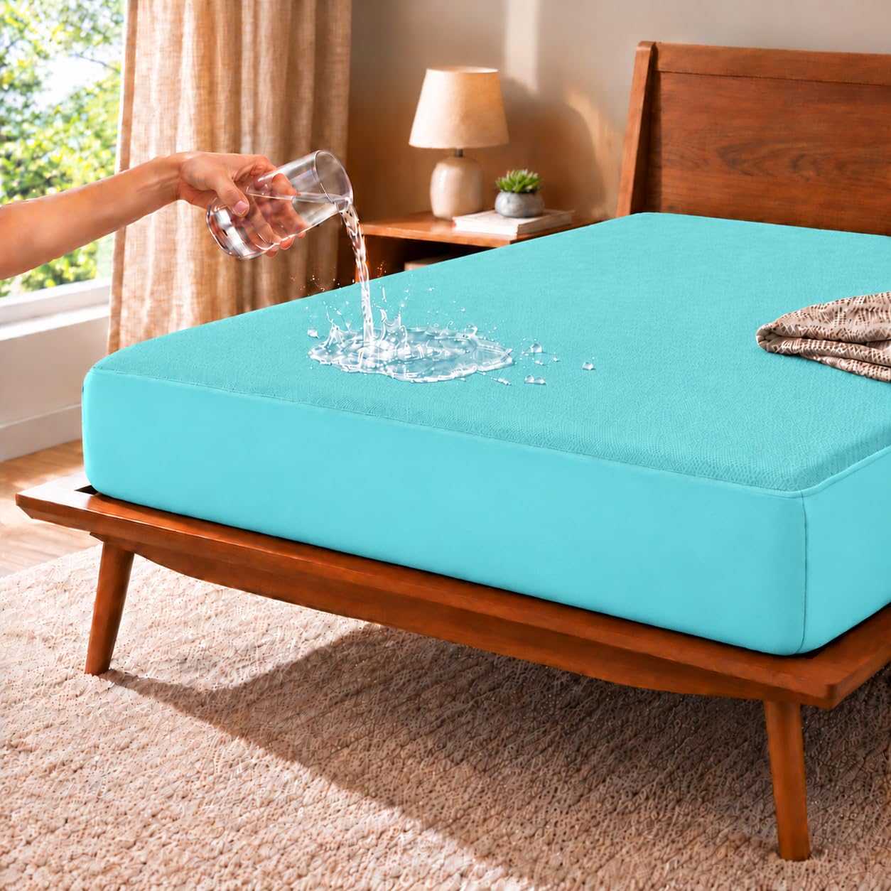 72" x 70" · TURQUOISE