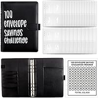 Vista 13 de Carpeta de desafío de 100 sobres Una manera fácil y divertida de ahorrar $5,050, carpeta de desafíos de ahorro, carpeta de presupuesto con sobres