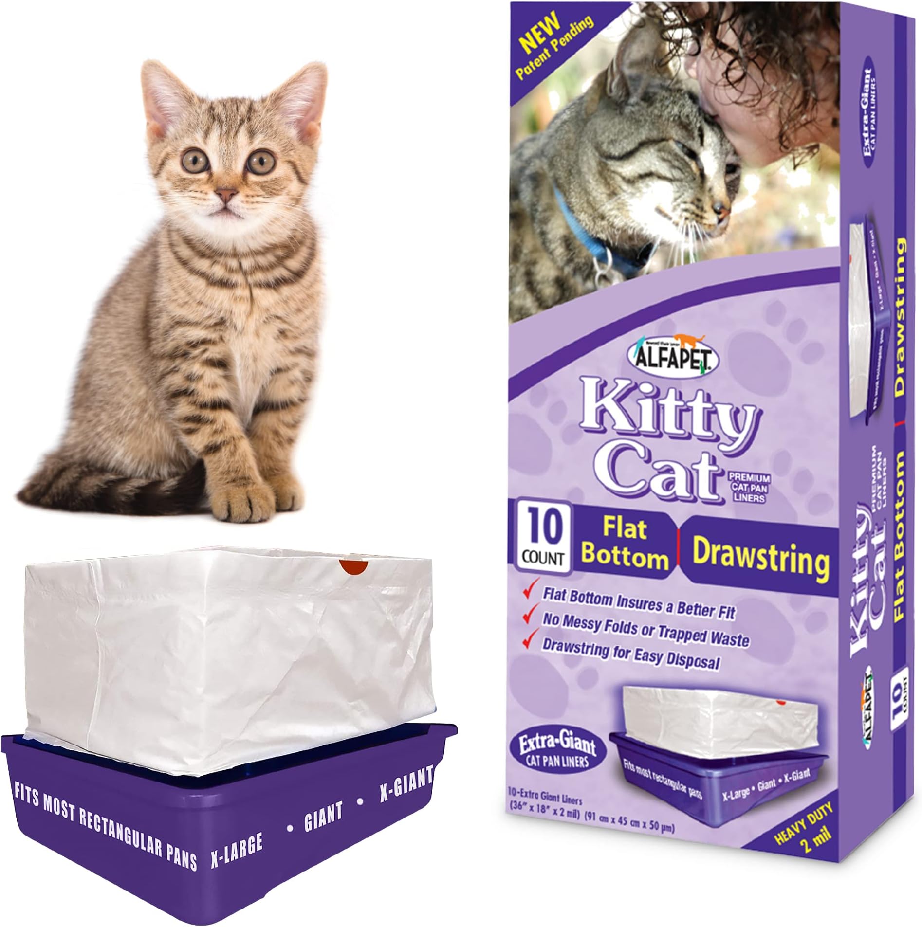 Van Ness Extra Giant Sifting Cat Pan Liners, 10Count