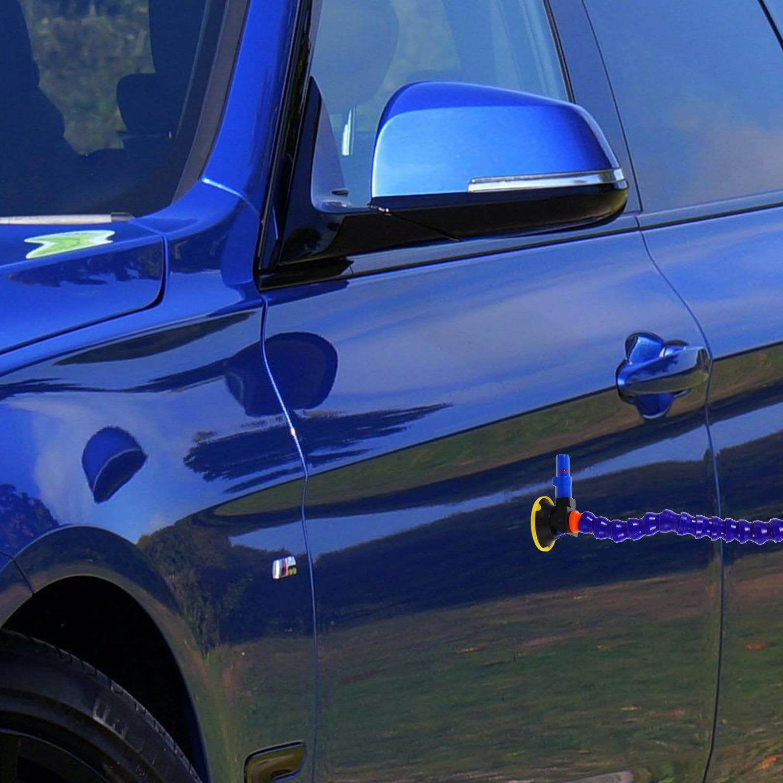 Estrattore di Ammaccature per Auto con Ventosa in Nylon Blu da 3 Pollici, Kit di Riparazione Carrozzeria per Rimuovere e Livellare Ammaccature, per Uso Fai-da-Te Colore Casuale