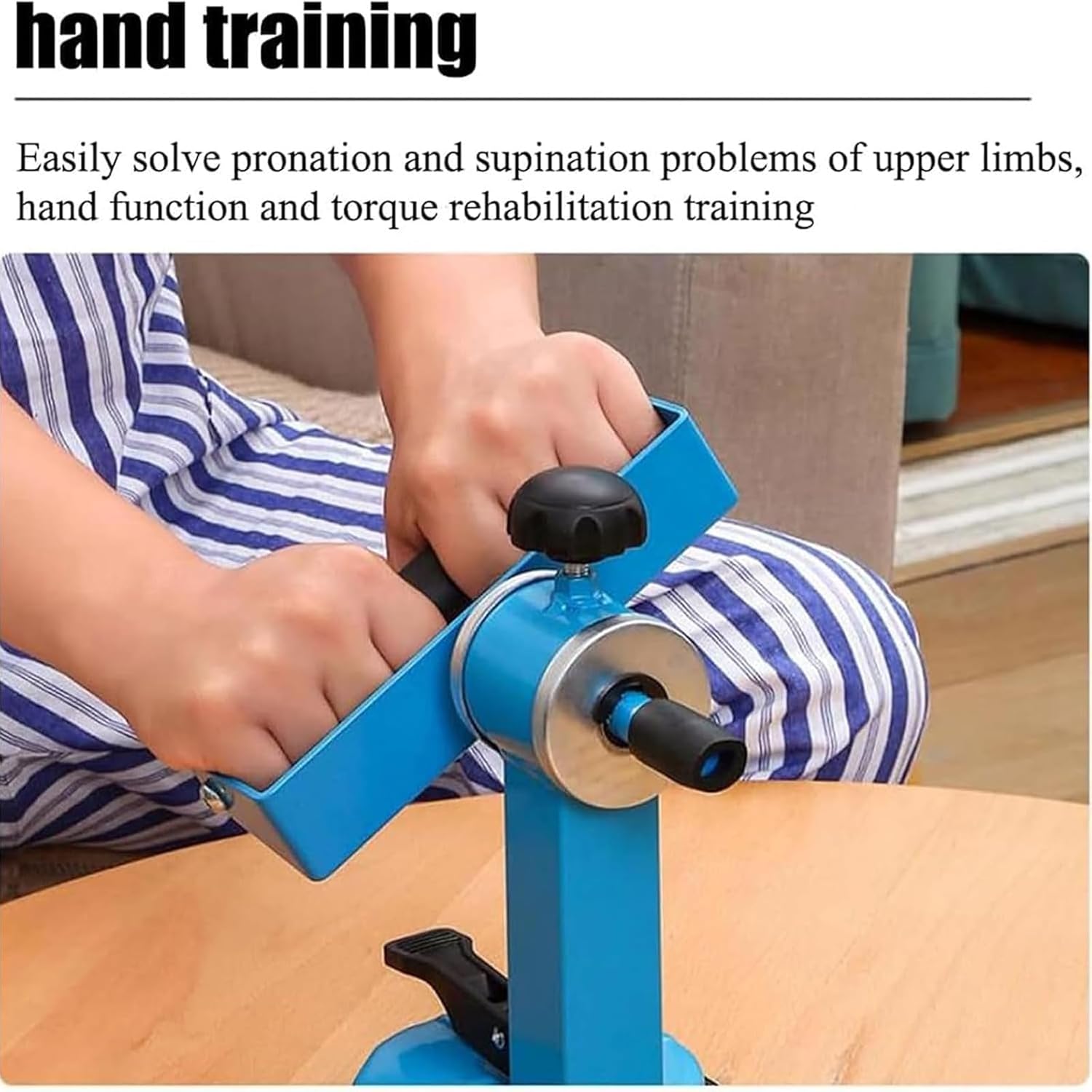 McbeAn Arm Strength Exerciser, Upper Limb Rehabilitation Training Device, Adjustable Resistance, Hand Function Recovery, Torque Rehabilitation Training, for Indoor Rehabilitation Training