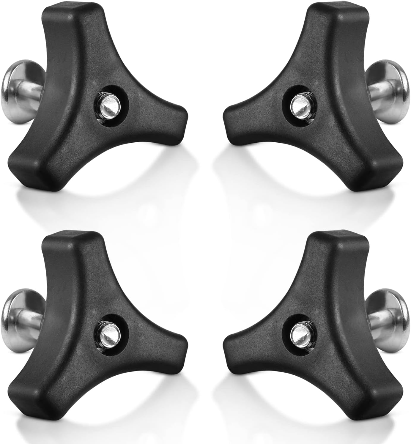 4PCS Universal Plastic Lawnmower Wing Nut and Triple Angle Mower Handle