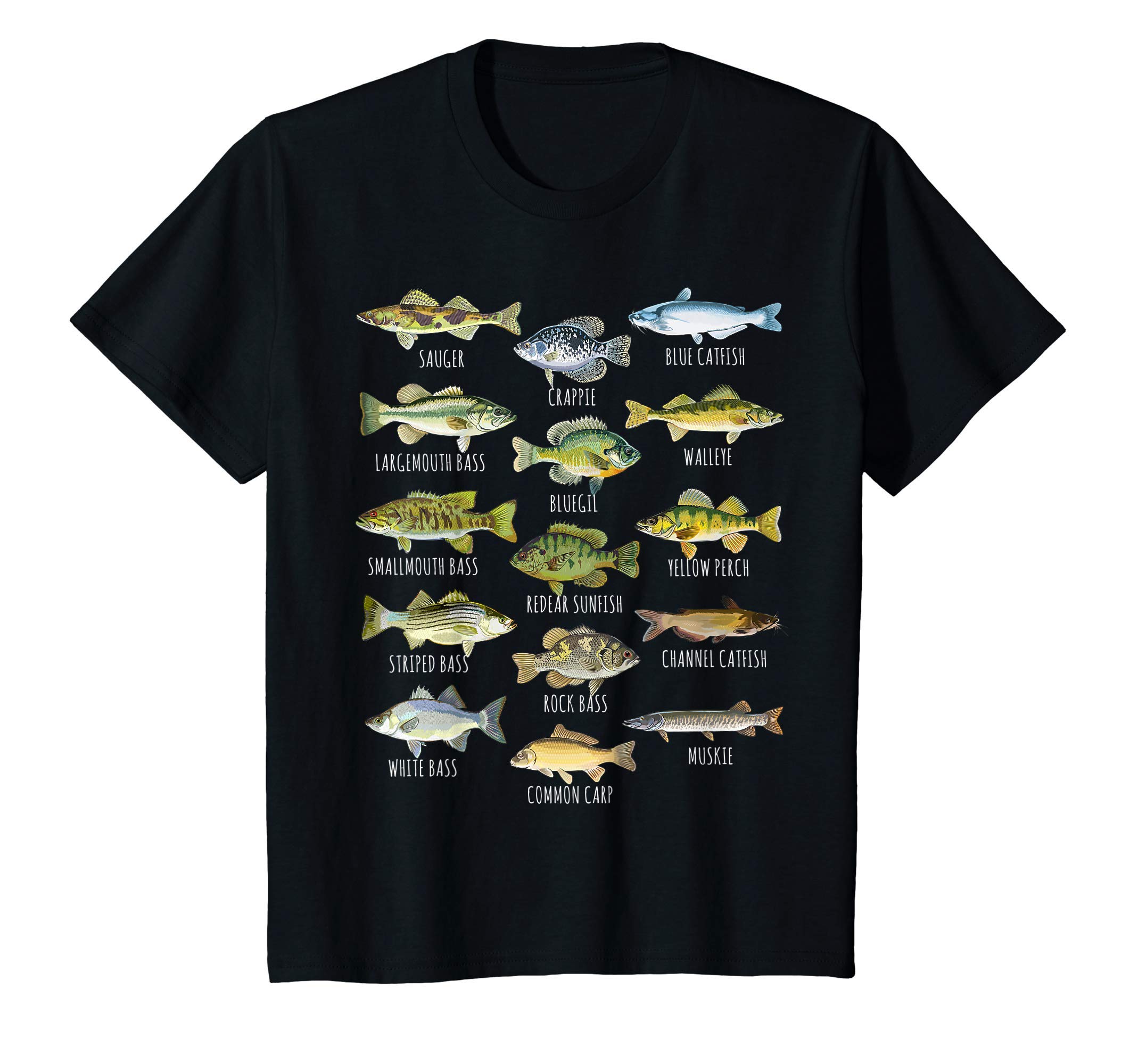 Do You Know Fish Co.Kids Fish Species Biology Types Of Freshwater Fish Fishing T-ShirtOEKO-TEX STANDARD 100