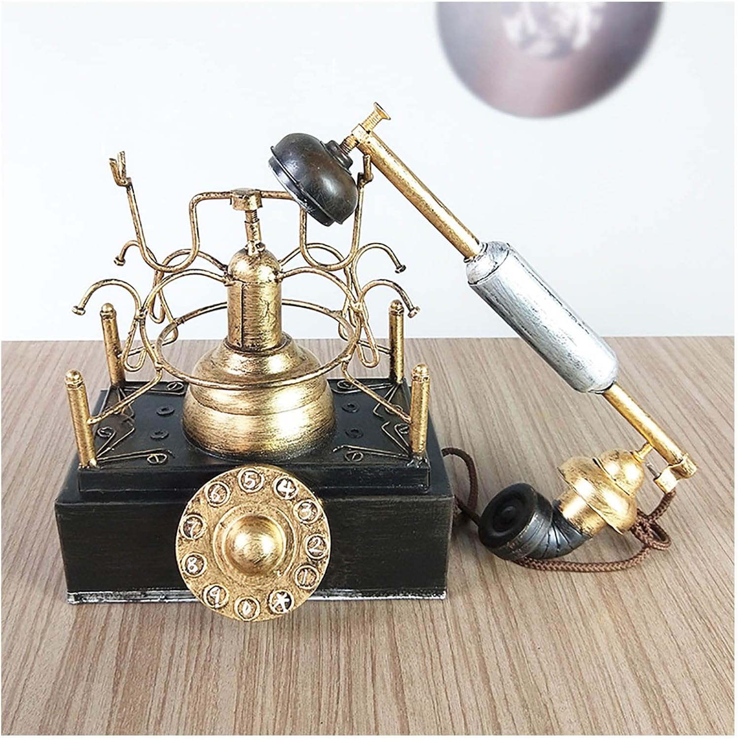 Landline Telephones Antique Telephone Wire Phone Home Decoration Model Telephone Wall Decor Large Creative Retro Decorative Phone