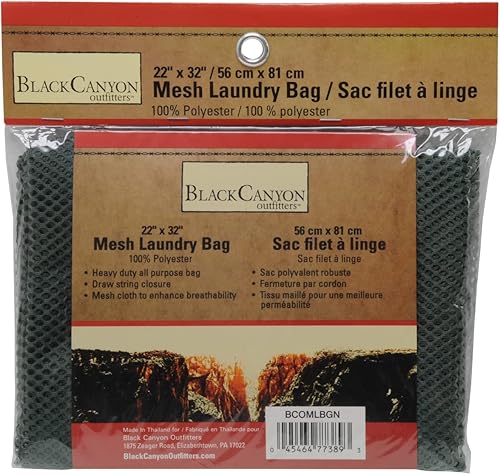 Miniatura 3 de BlackCanyon Outfitters BCOMLBGN - Bolsa de lavandería de malla verde de 22 x 32 pulgadas