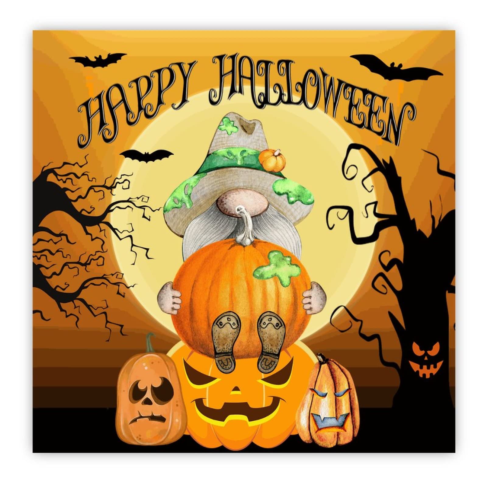 Panneau halloween en bois vintage : déco murale automne maison
