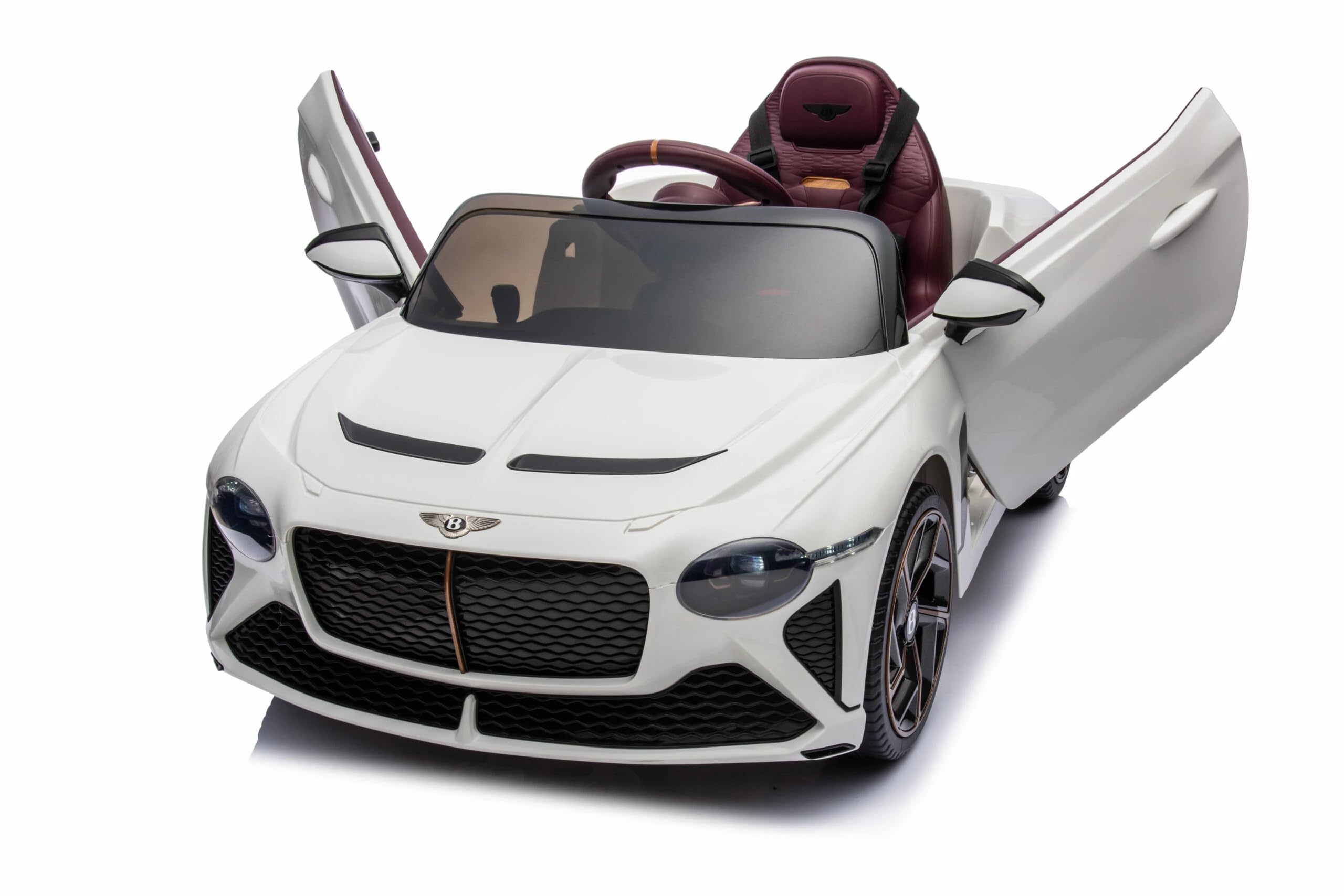 Bentley Bacalar 12V Kids Car with Parent Remote - White