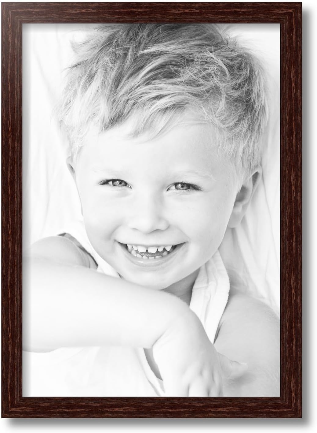 ArtToFrames 14x20 Inch Brown Picture Frame, This 1.125" Custom Wood Poster Frame is Walnut Stain on Red Oak, for Your Art or Photos - Comes with Regular Glass, 2WOM0066-80209-YWAL-14x20