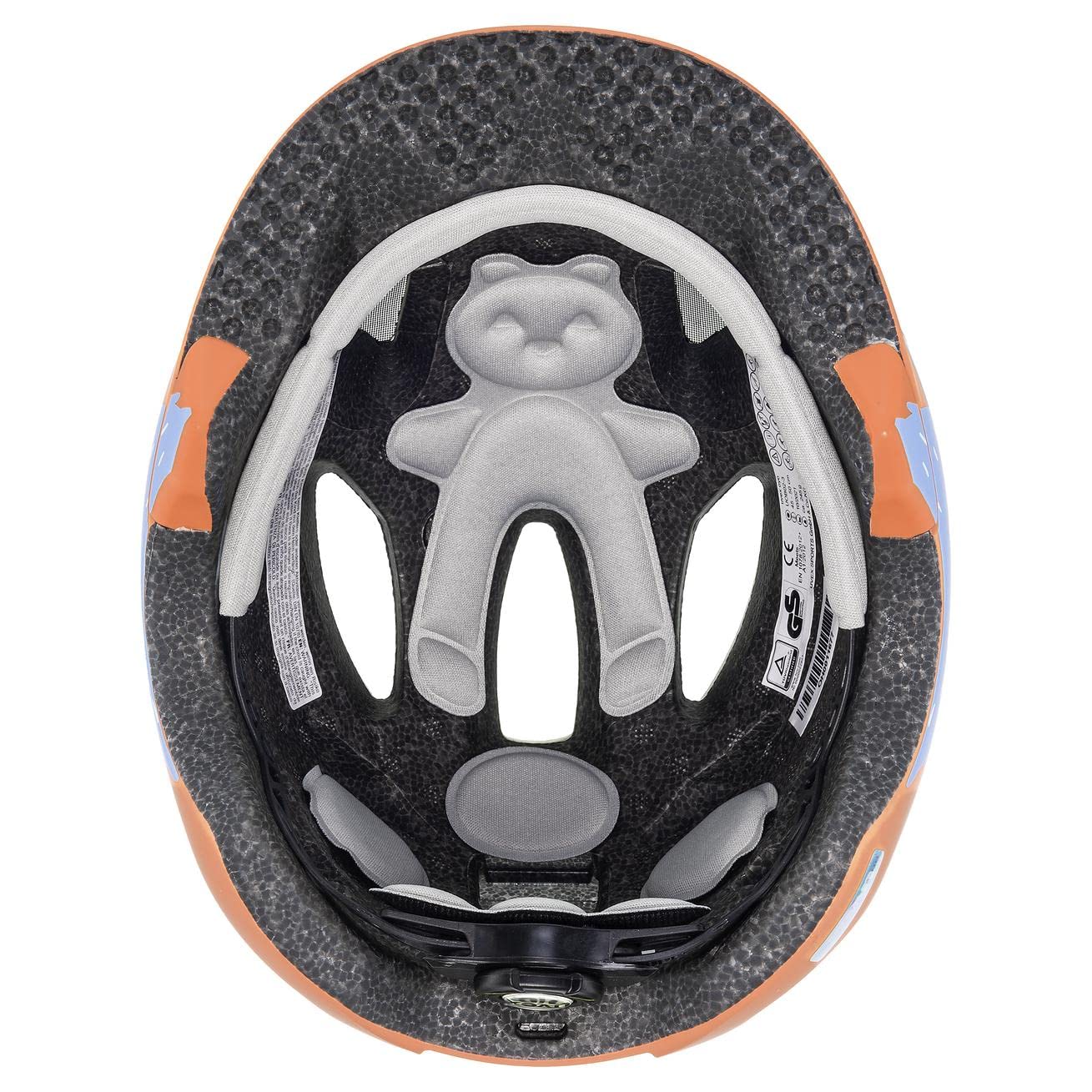 uvex oyo style - lekki kask rowerowy dla dzieci - zintegrowana ochrona boczna - indywidualna regulacja wielkości - monster papaya matt - 45-50 cm