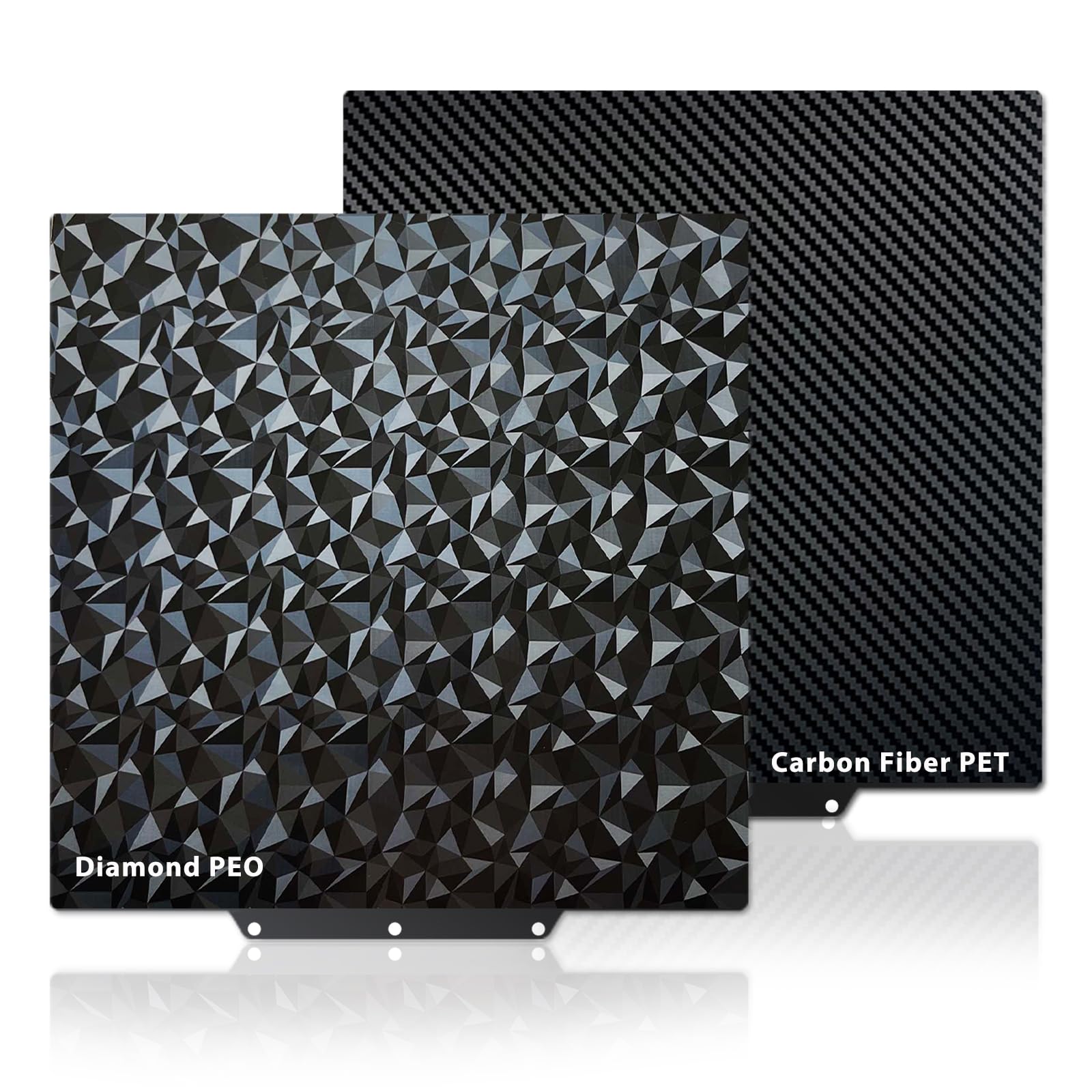 PEO PET Build Plate for Adventurer 5M/5M Pro/AD5X, double face Textured PEO PET Flexible Spring Steel Sheet Build Sheet Build Plate 235 x 235 mm pour Flashforge Adventurer 5M 3D Prininters Print Bed.