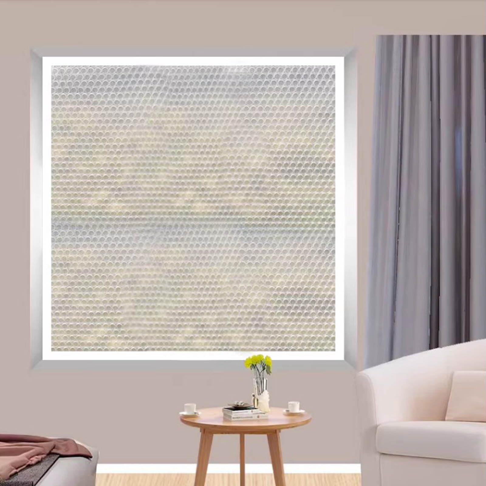 Kit De Aislamiento De Ventana,Película Aislante para Ventanas,Cortina De Plástico De Aislamiento Térmico A Prueba De Frío,Selladas a Prueba de Viento para Interiores,Ancho x Alto (130x180cm)